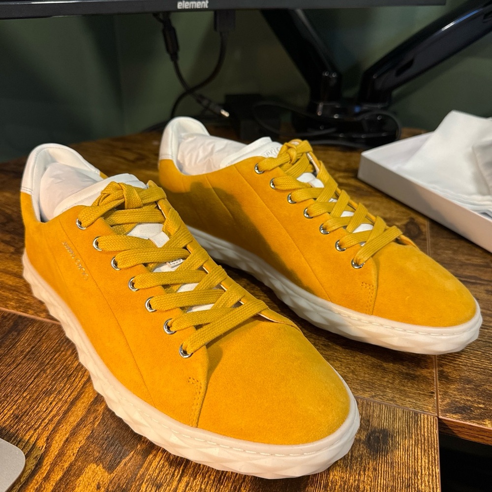 Jimmy Choo Yellow Sneakers